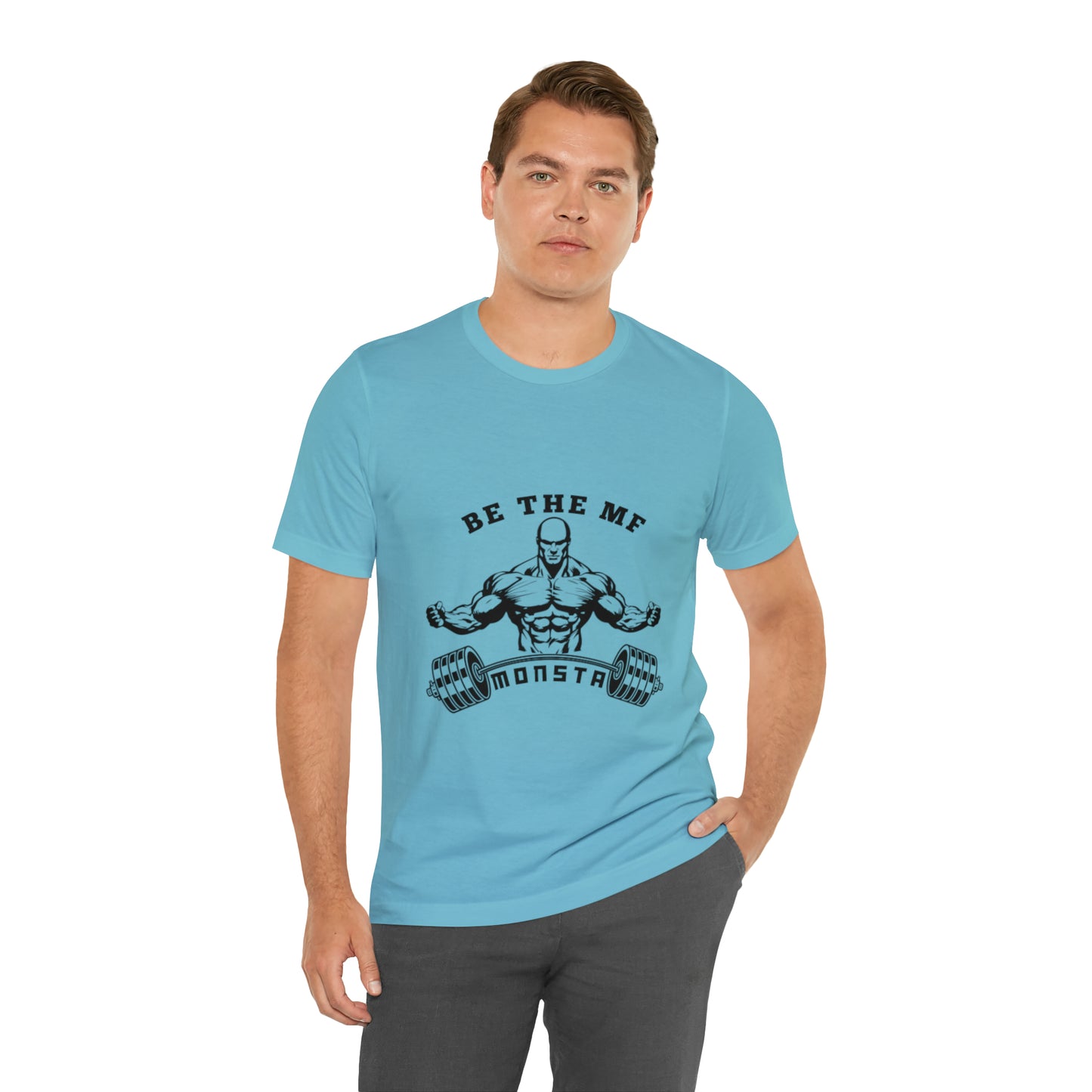 Be the MF MONSTA- Black Logo- Unisex Jersey Short Sleeve Tee