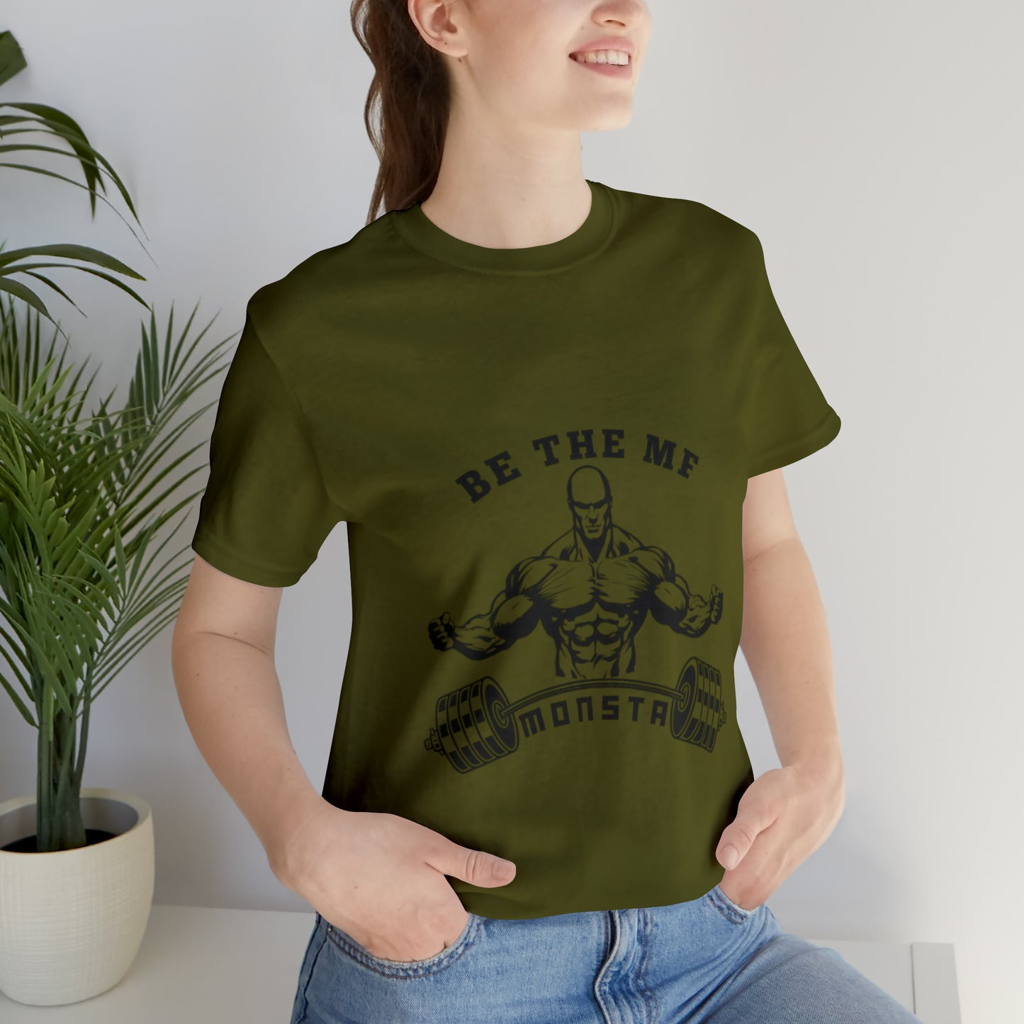 Be the MF MONSTA- Black Logo- Unisex Jersey Short Sleeve Tee