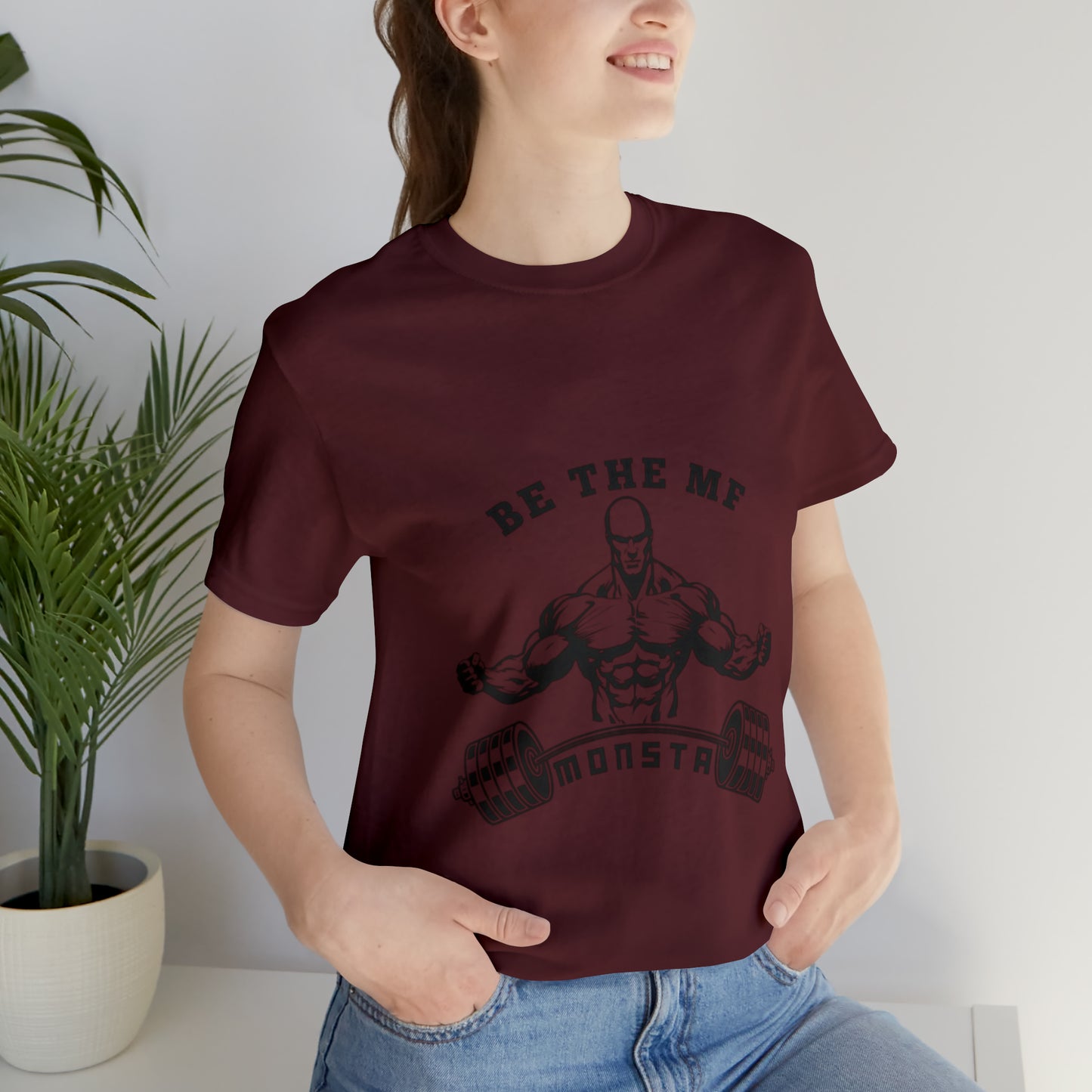 Be the MF MONSTA- Black Logo- Unisex Jersey Short Sleeve Tee
