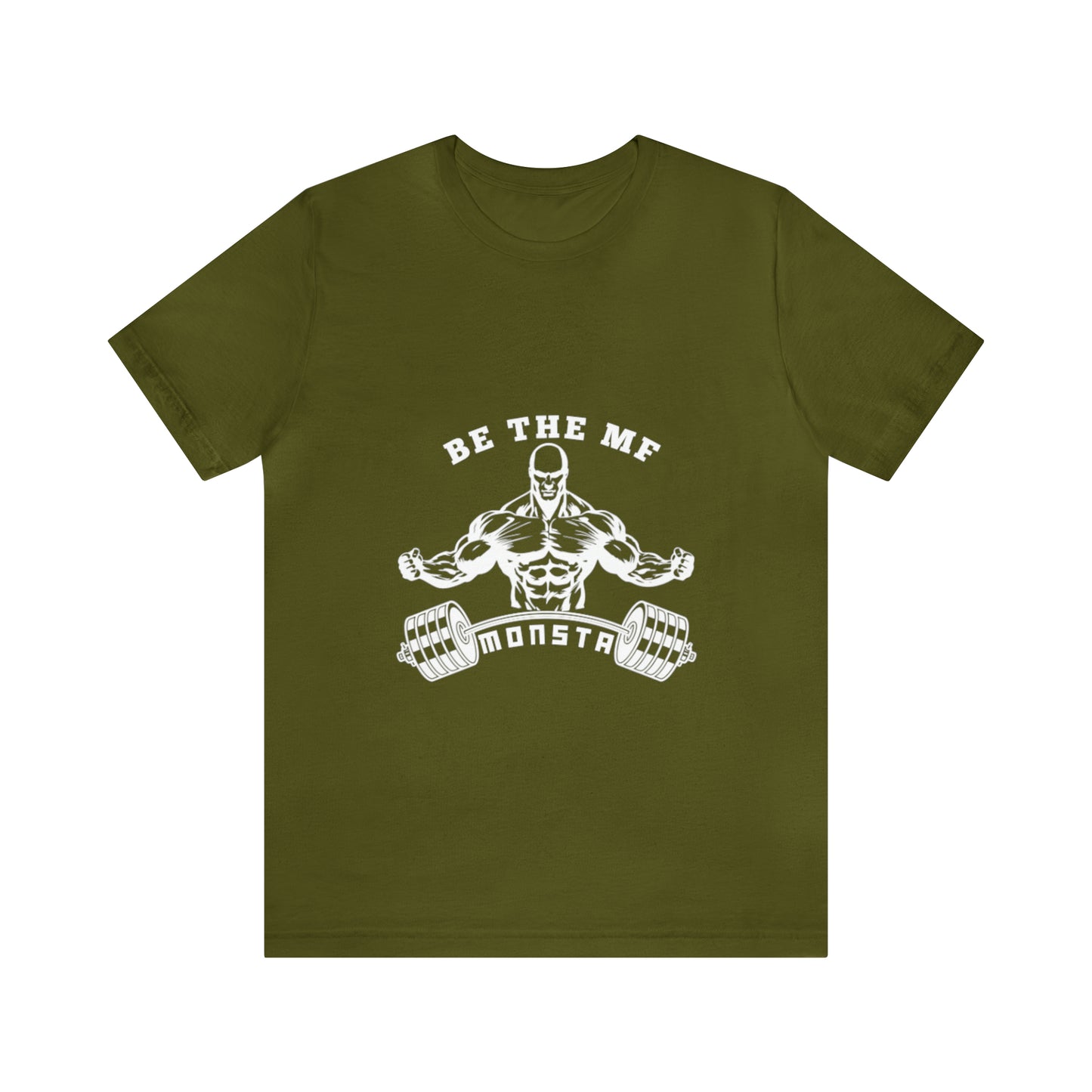 Be the MF MONSTA- White Logo- Unisex Jersey Short Sleeve Tee