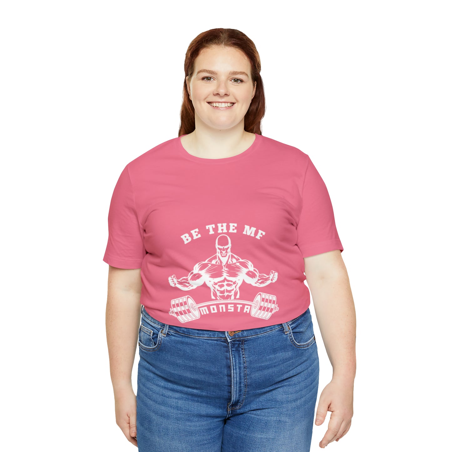 Be the MF MONSTA- White Logo- Unisex Jersey Short Sleeve Tee