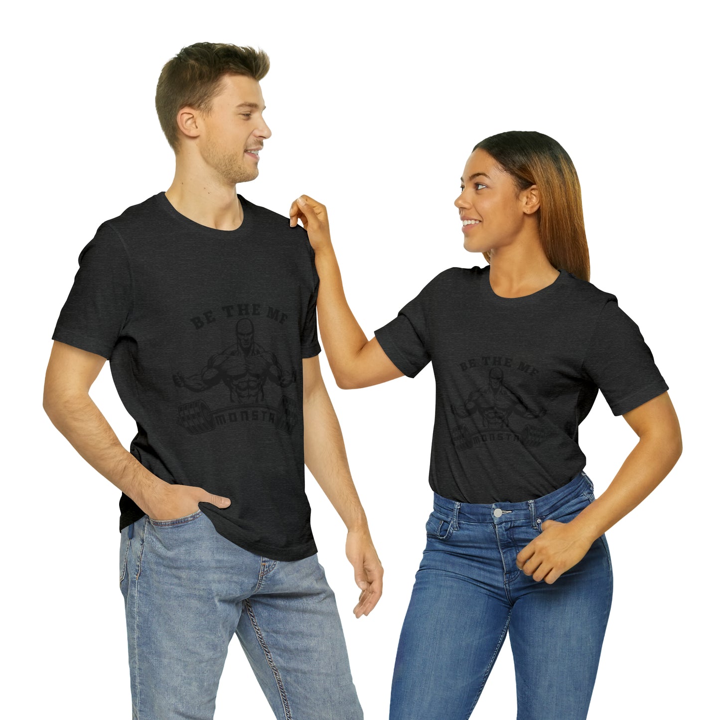 Be the MF MONSTA- Black Logo- Unisex Jersey Short Sleeve Tee