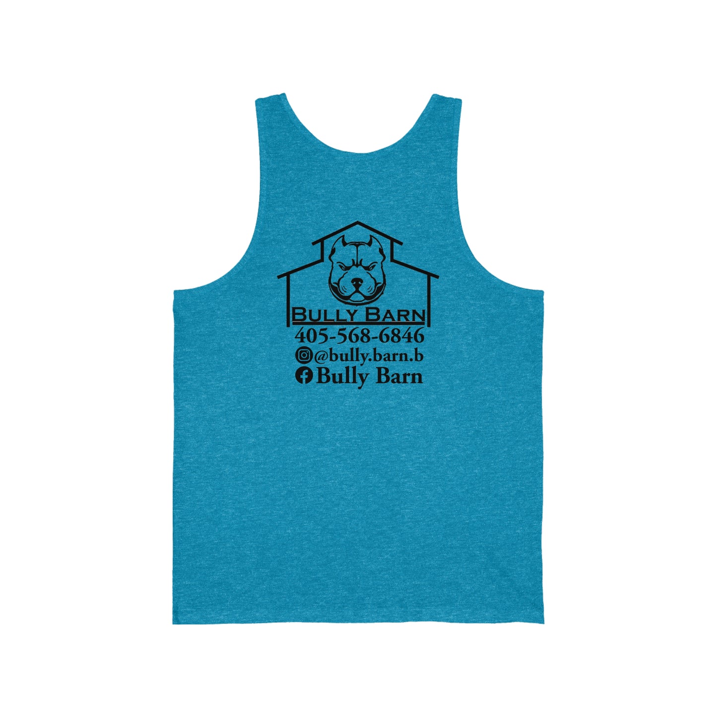 Bully Barn-black logo-Unisex Jersey Tank