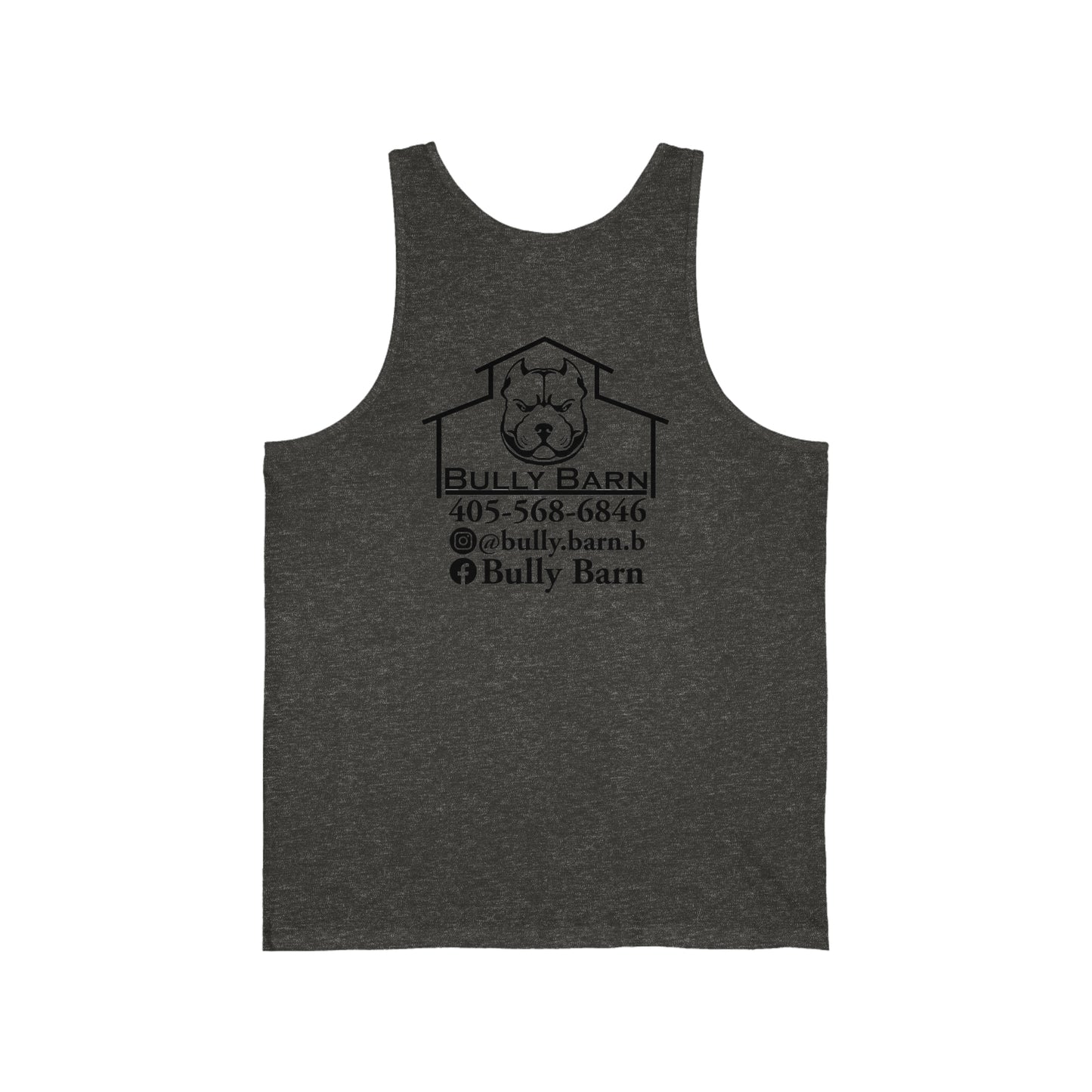 Bully Barn-black logo-Unisex Jersey Tank