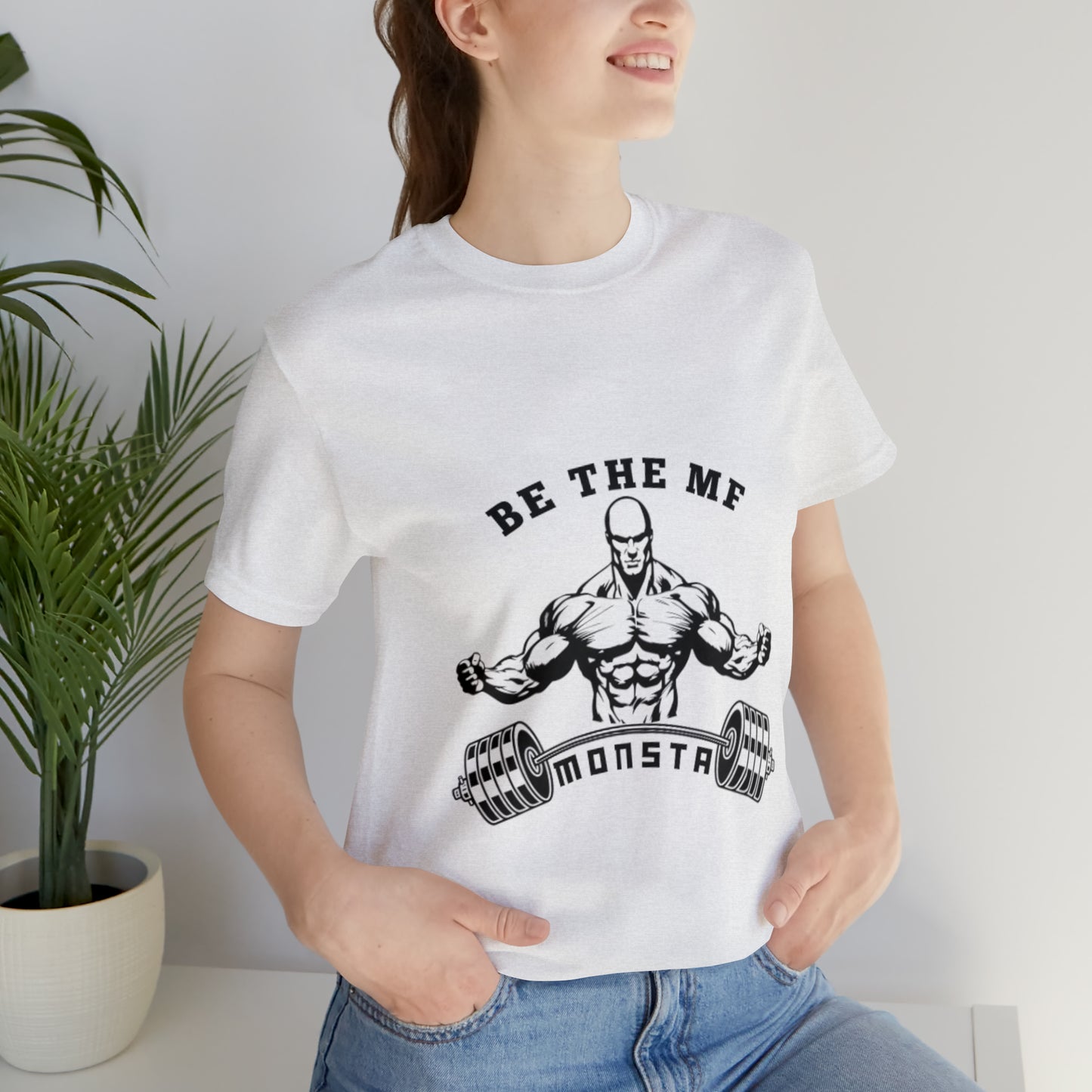 Be the MF MONSTA- Black Logo- Unisex Jersey Short Sleeve Tee