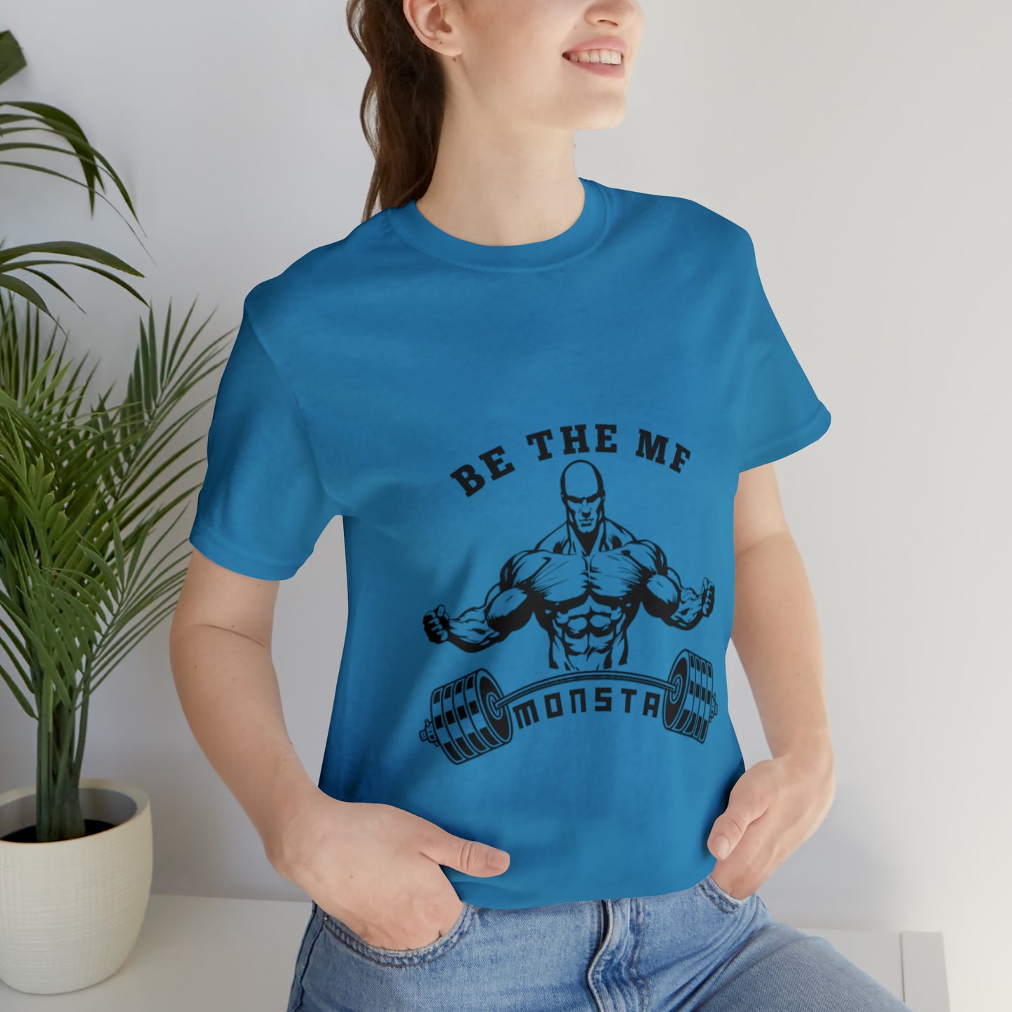 Be the MF MONSTA- Black Logo- Unisex Jersey Short Sleeve Tee