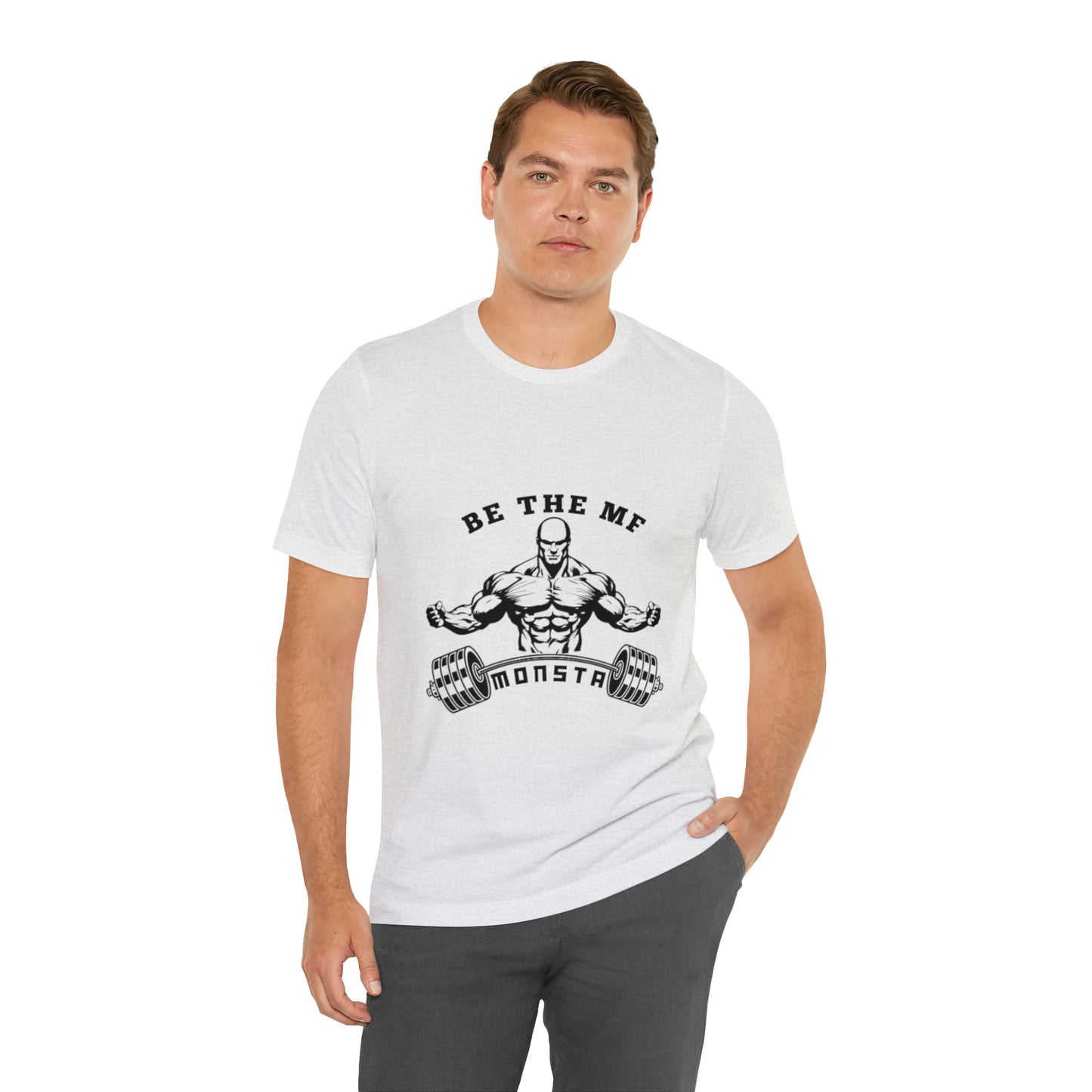 Be the MF MONSTA- Black Logo- Unisex Jersey Short Sleeve Tee