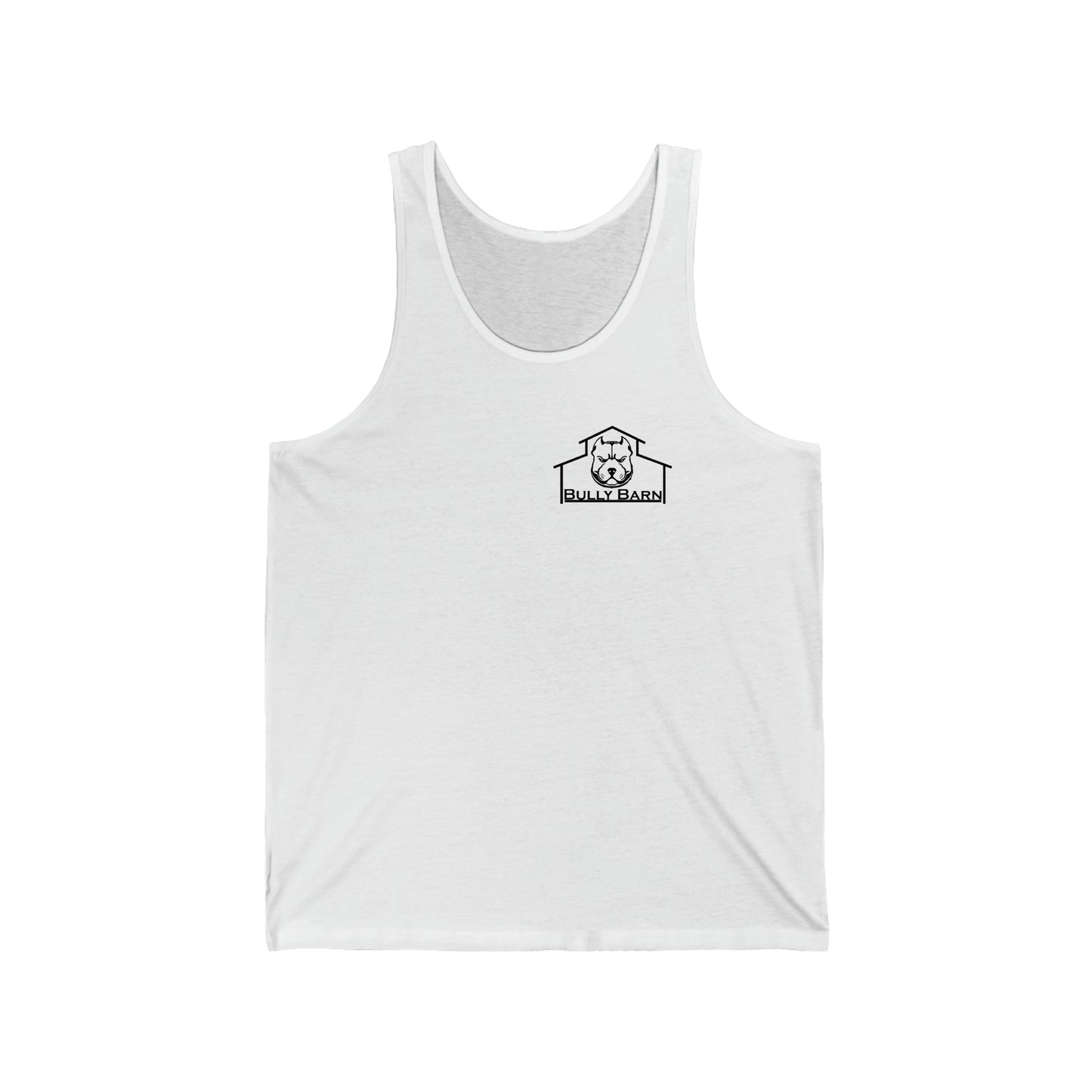 Bully Barn-black logo-Unisex Jersey Tank