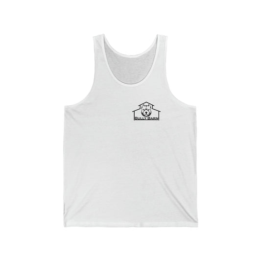 Bully Barn-black logo-Unisex Jersey Tank