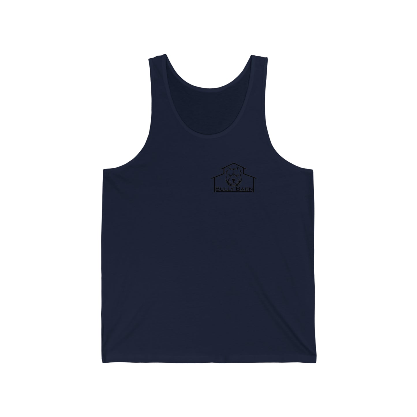 Bully Barn-black logo-Unisex Jersey Tank