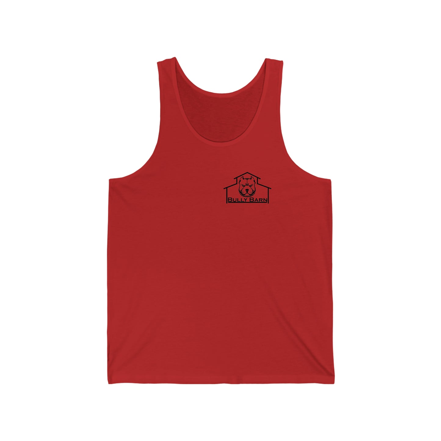 Bully Barn-black logo-Unisex Jersey Tank