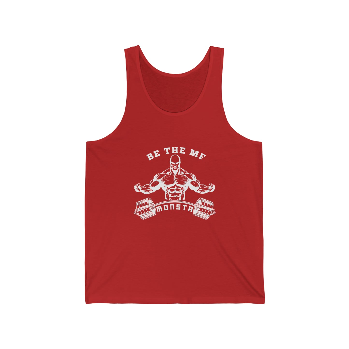 Be the MF MONSTA-white logo-Unisex Jersey Tank