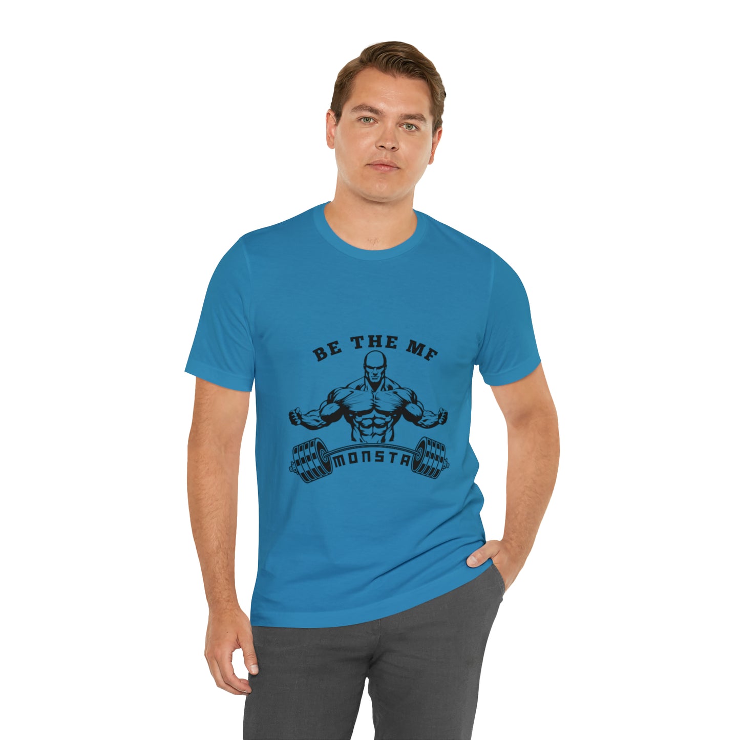 Be the MF MONSTA- Black Logo- Unisex Jersey Short Sleeve Tee