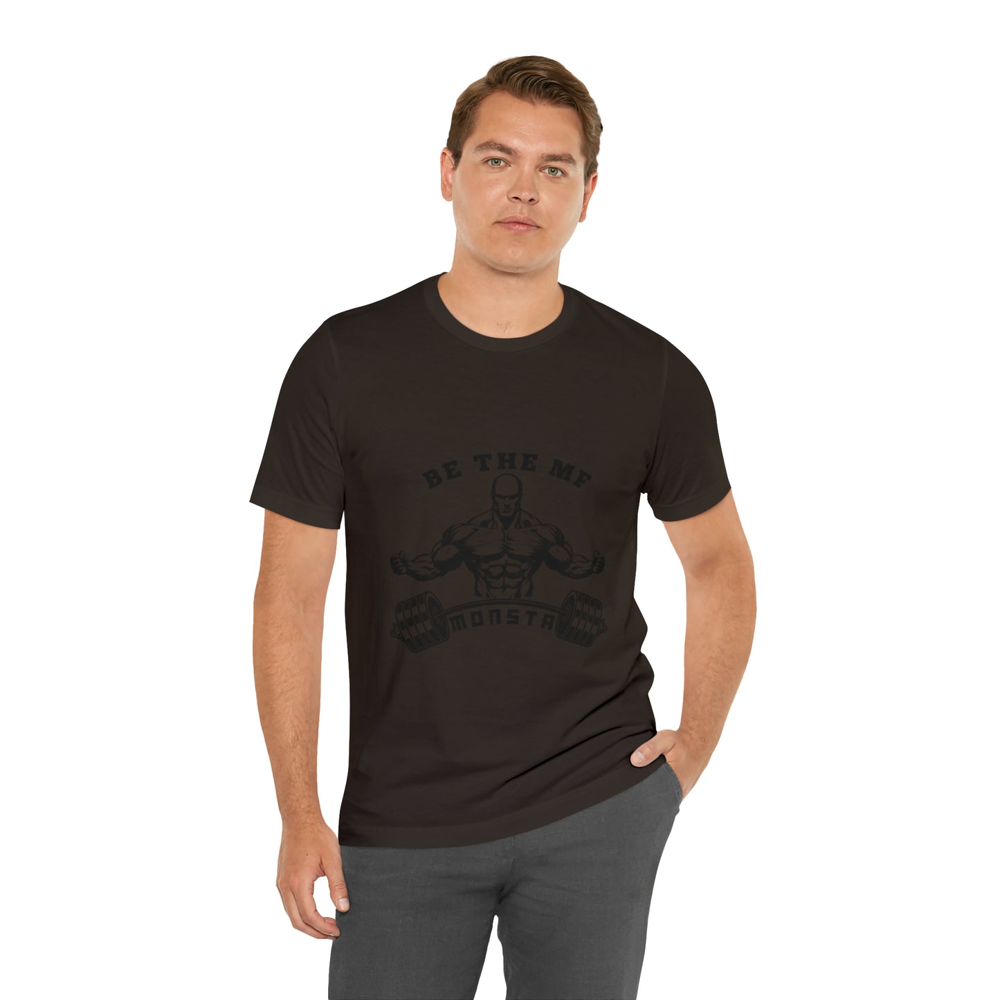 Be the MF MONSTA- Black Logo- Unisex Jersey Short Sleeve Tee