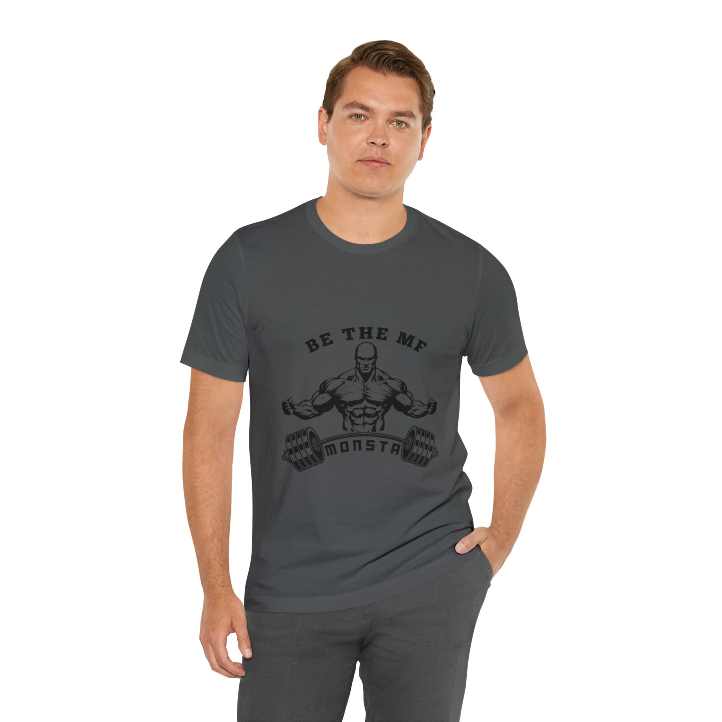 Be the MF MONSTA- Black Logo- Unisex Jersey Short Sleeve Tee