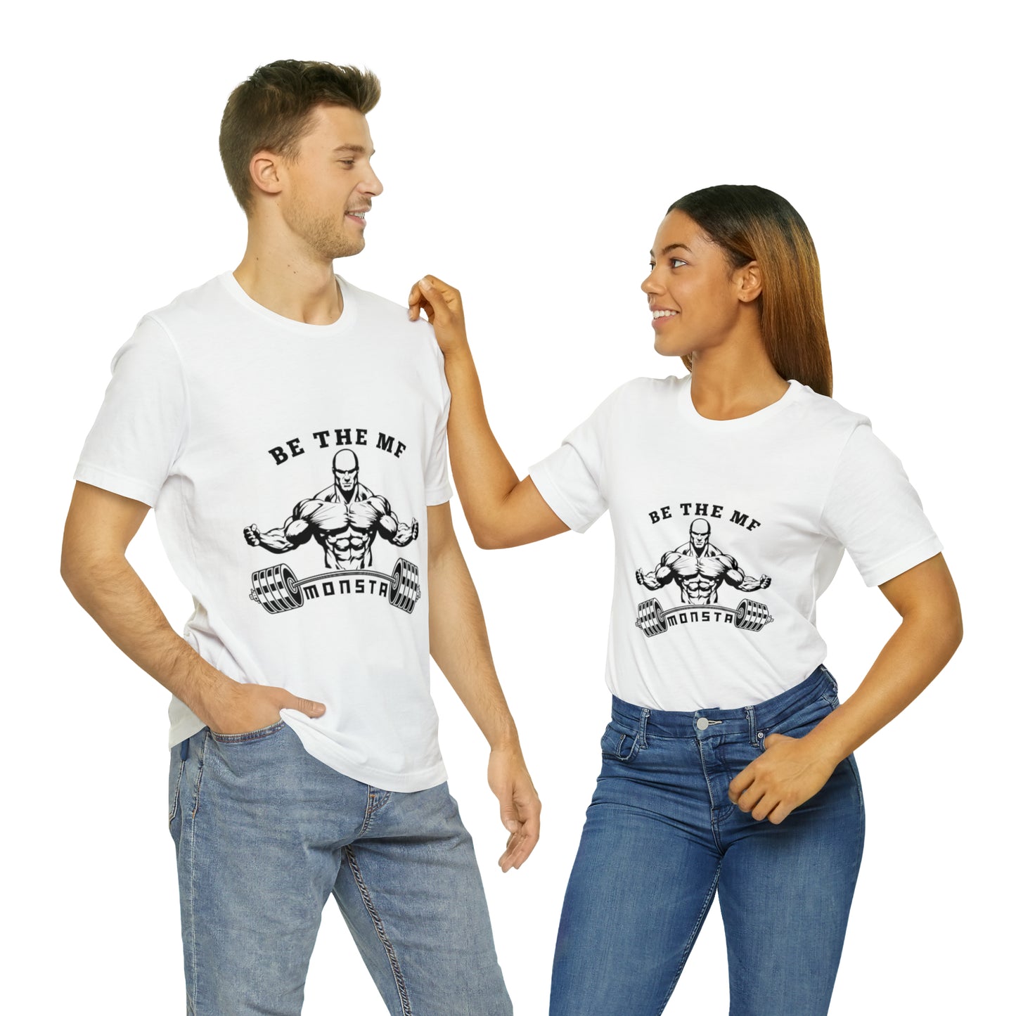 Be the MF MONSTA- Black Logo- Unisex Jersey Short Sleeve Tee