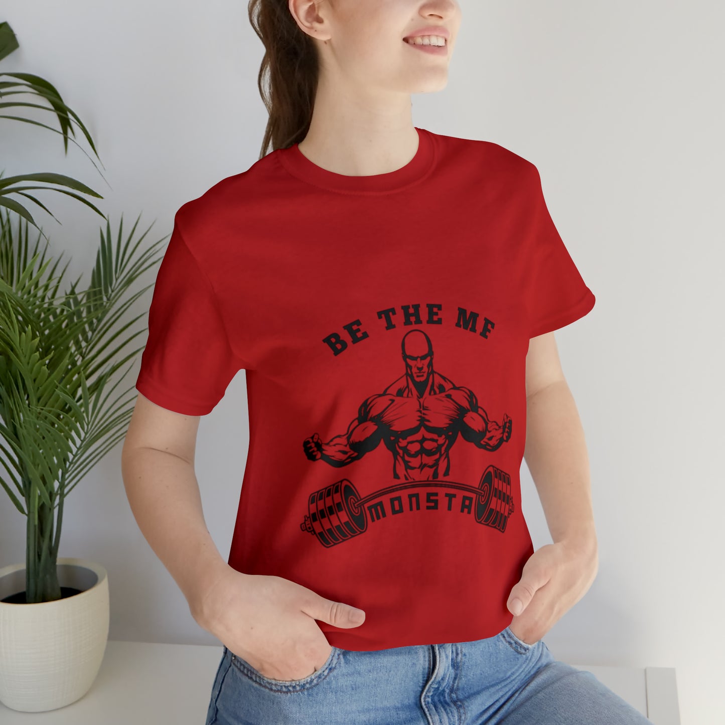 Be the MF MONSTA- Black Logo- Unisex Jersey Short Sleeve Tee