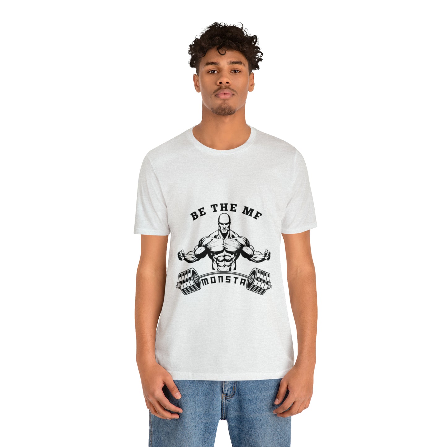 Be the MF MONSTA- Black Logo- Unisex Jersey Short Sleeve Tee