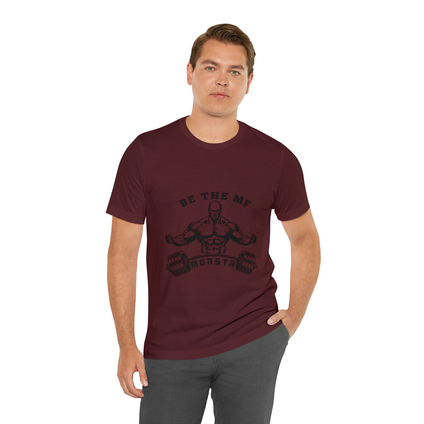 Be the MF MONSTA- Black Logo- Unisex Jersey Short Sleeve Tee