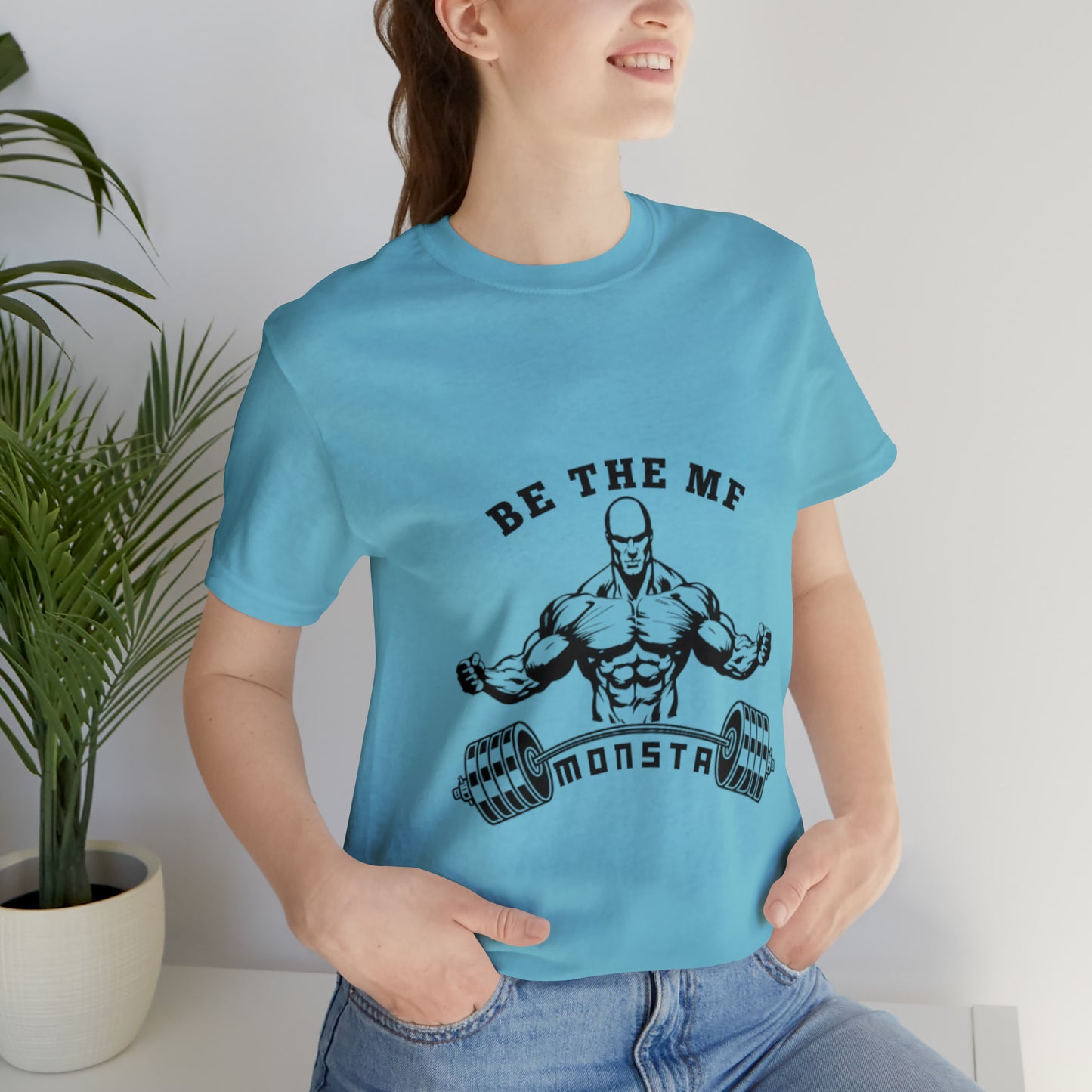 Be the MF MONSTA- Black Logo- Unisex Jersey Short Sleeve Tee