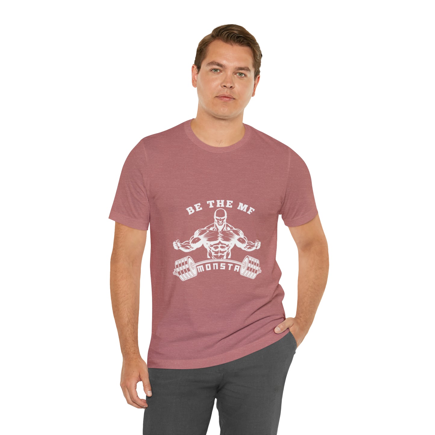Be the MF MONSTA- White Logo- Unisex Jersey Short Sleeve Tee