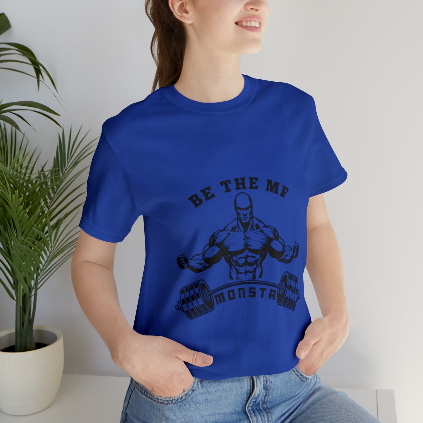 Be the MF MONSTA- Black Logo- Unisex Jersey Short Sleeve Tee