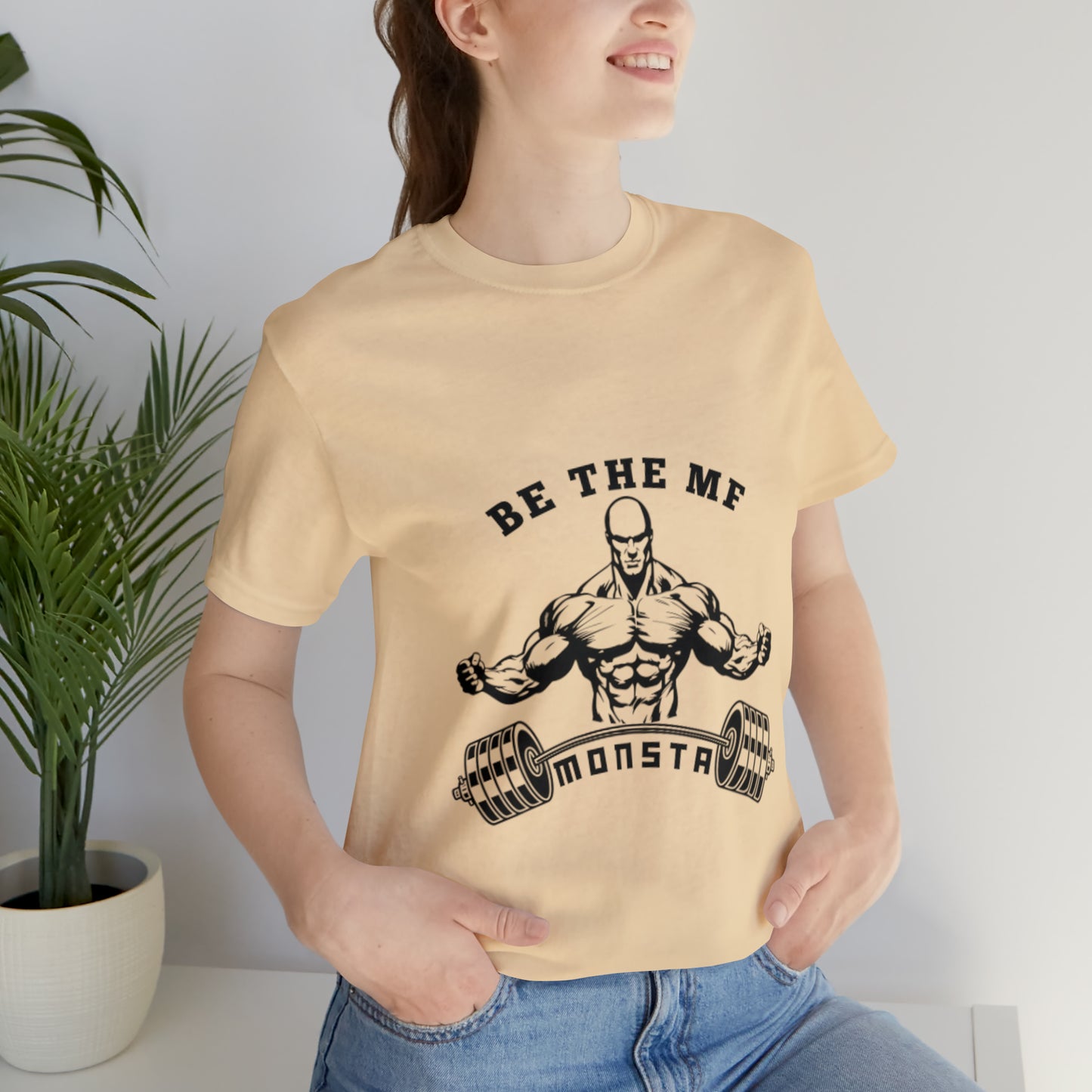 Be the MF MONSTA- Black Logo- Unisex Jersey Short Sleeve Tee