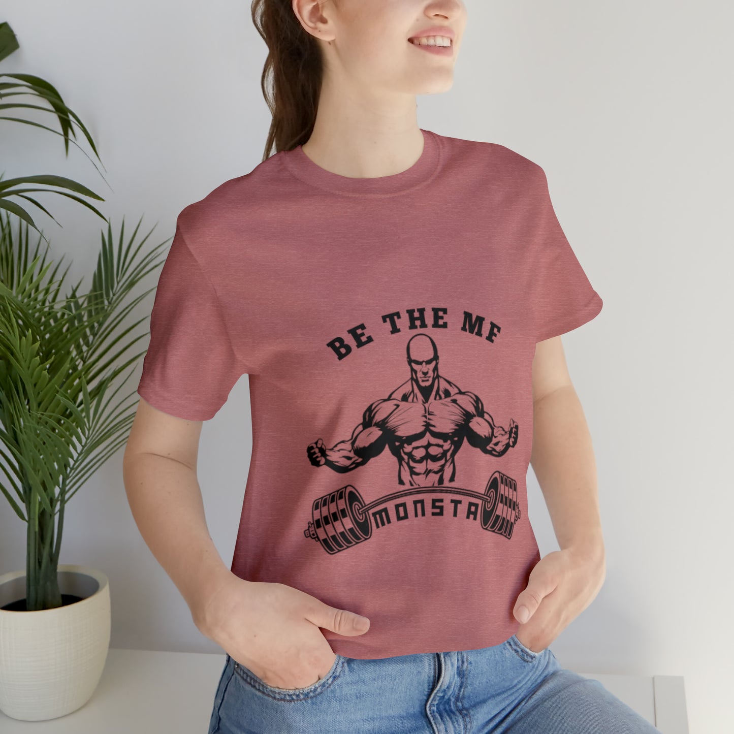 Be the MF MONSTA- Black Logo- Unisex Jersey Short Sleeve Tee
