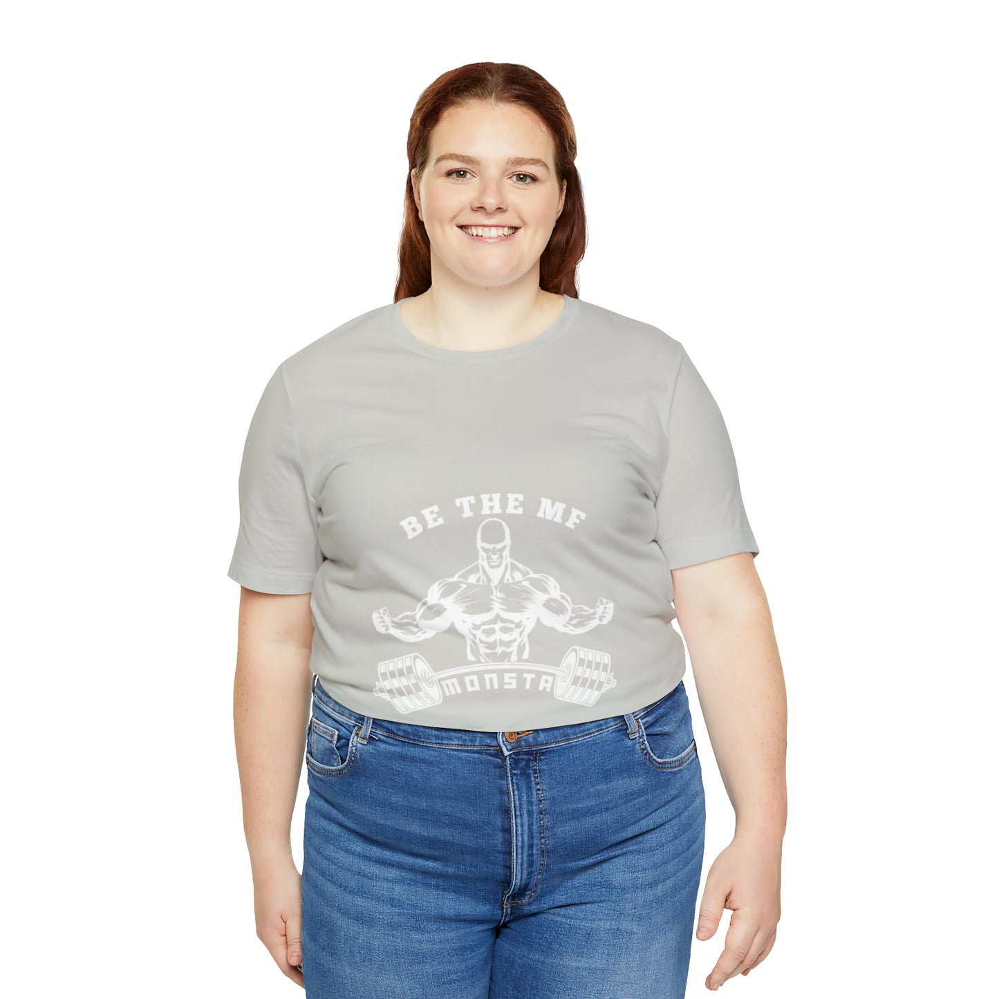 Be the MF MONSTA- White Logo- Unisex Jersey Short Sleeve Tee