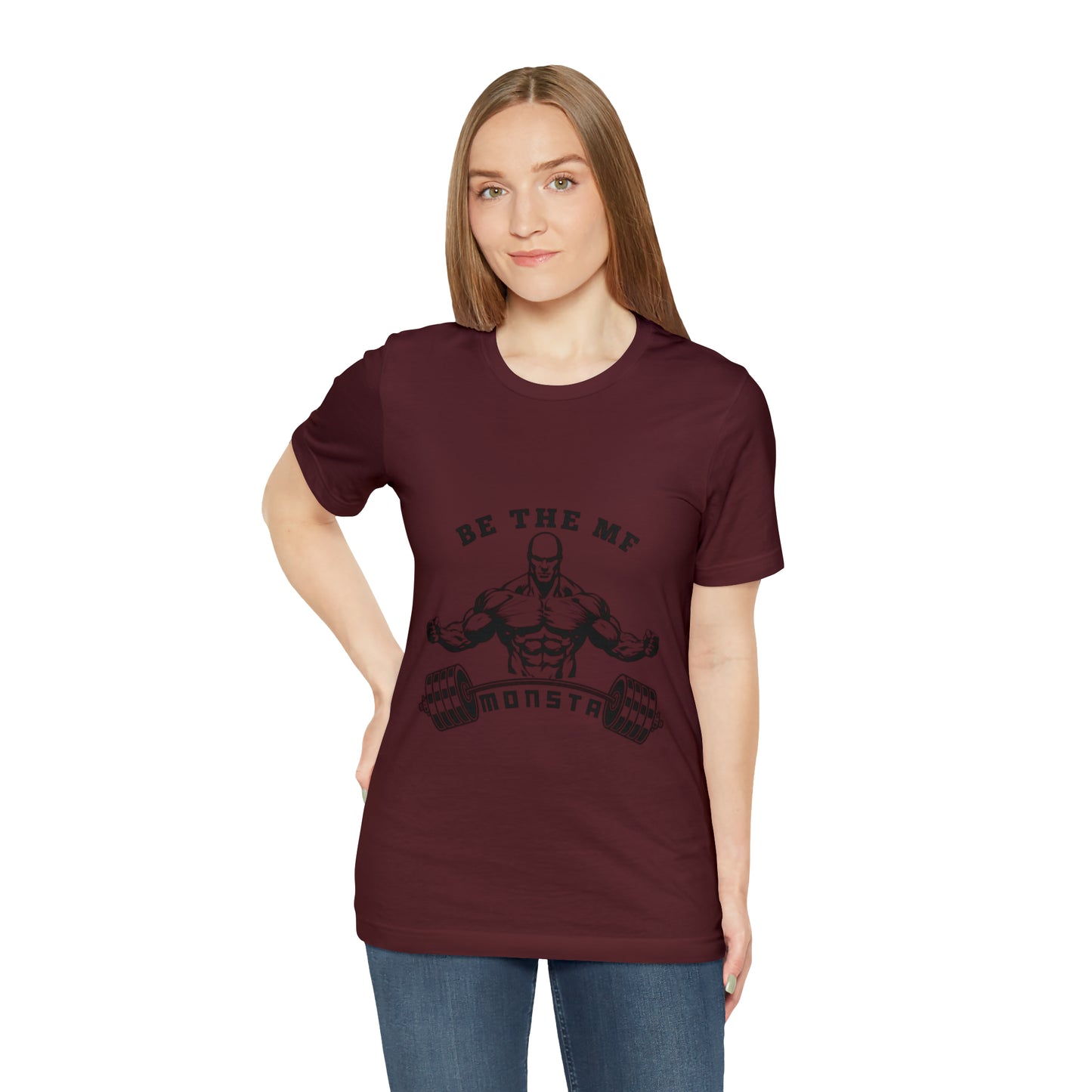 Be the MF MONSTA- Black Logo- Unisex Jersey Short Sleeve Tee