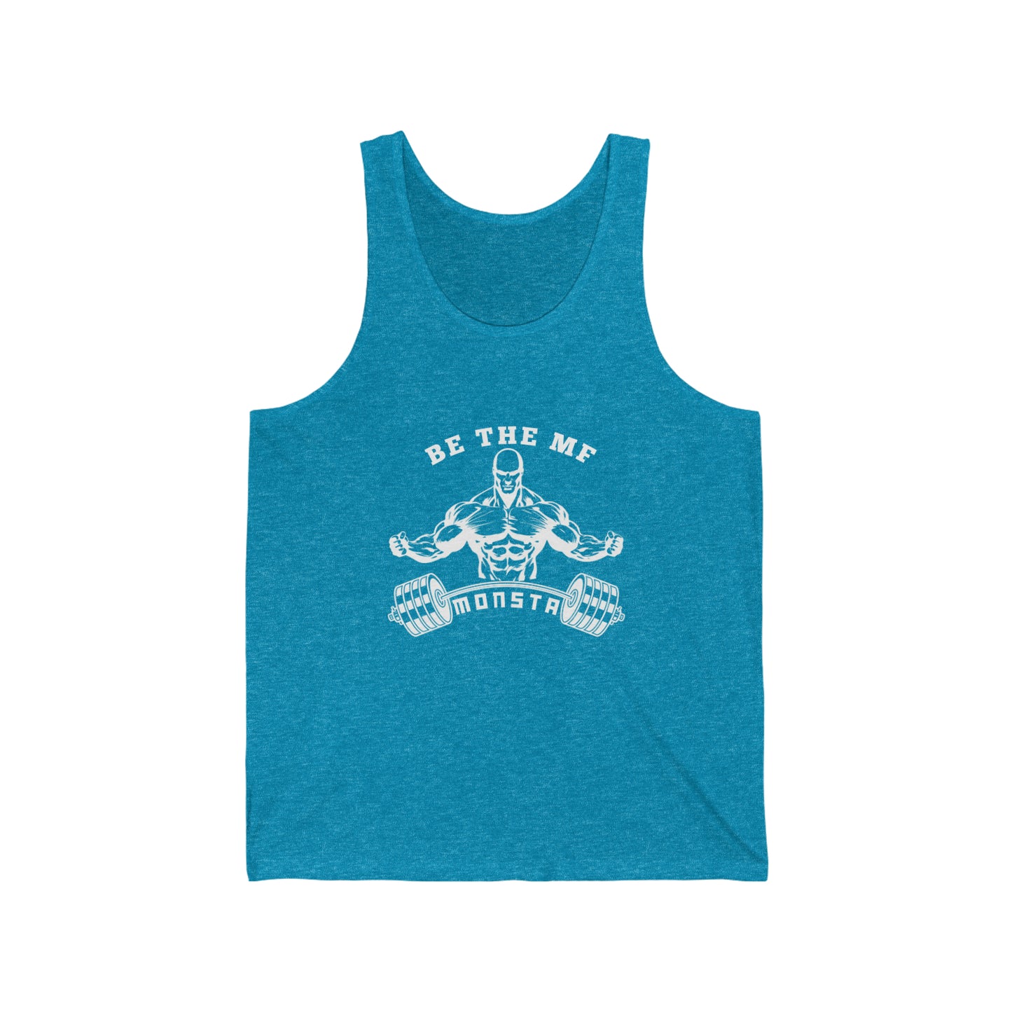Be the MF MONSTA-white logo-Unisex Jersey Tank