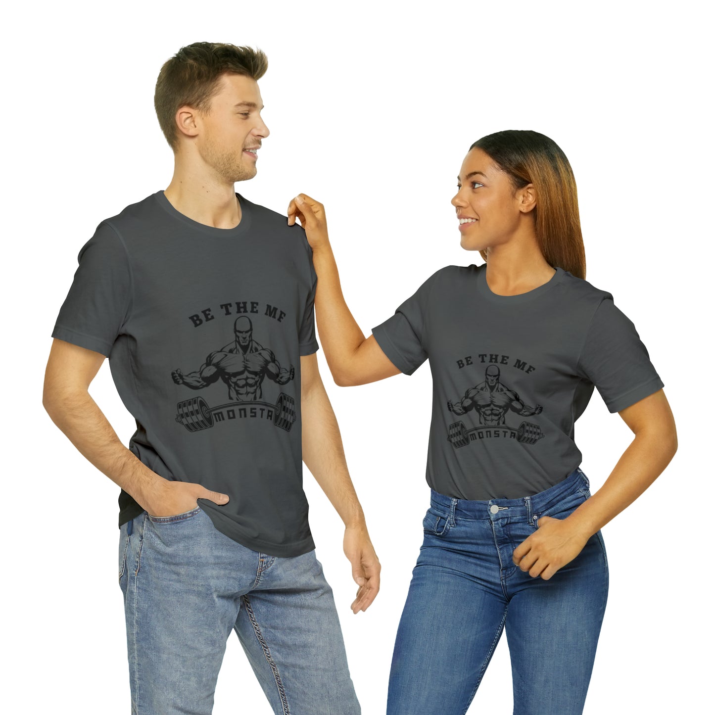 Be the MF MONSTA- Black Logo- Unisex Jersey Short Sleeve Tee