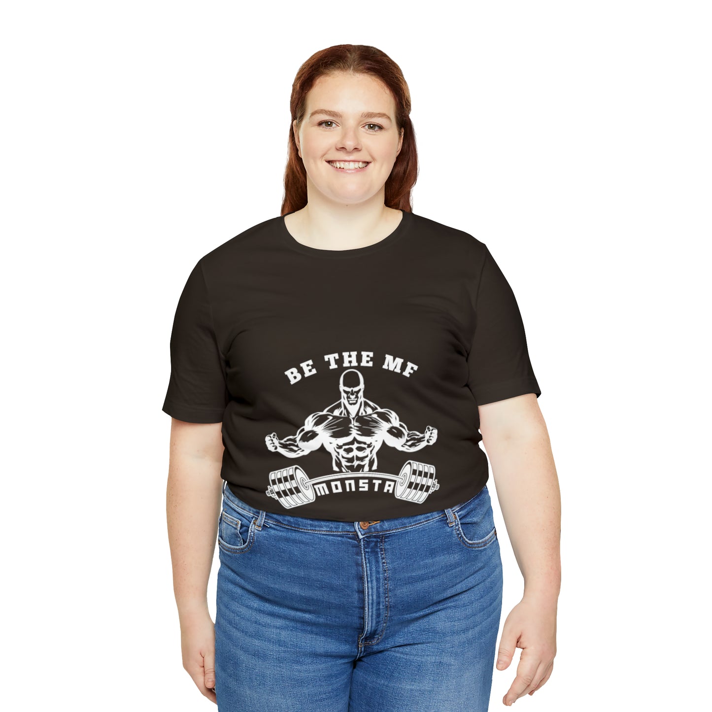 Be the MF MONSTA- White Logo- Unisex Jersey Short Sleeve Tee