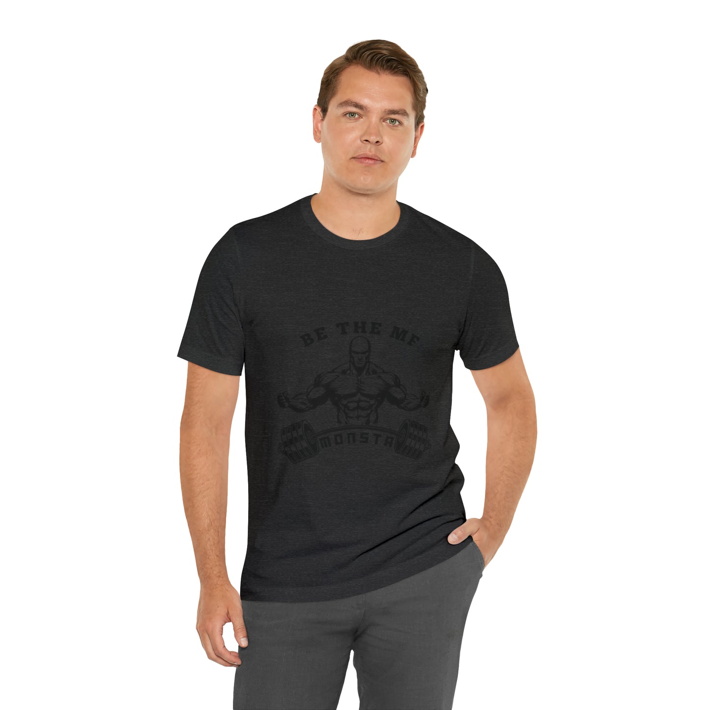 Be the MF MONSTA- Black Logo- Unisex Jersey Short Sleeve Tee