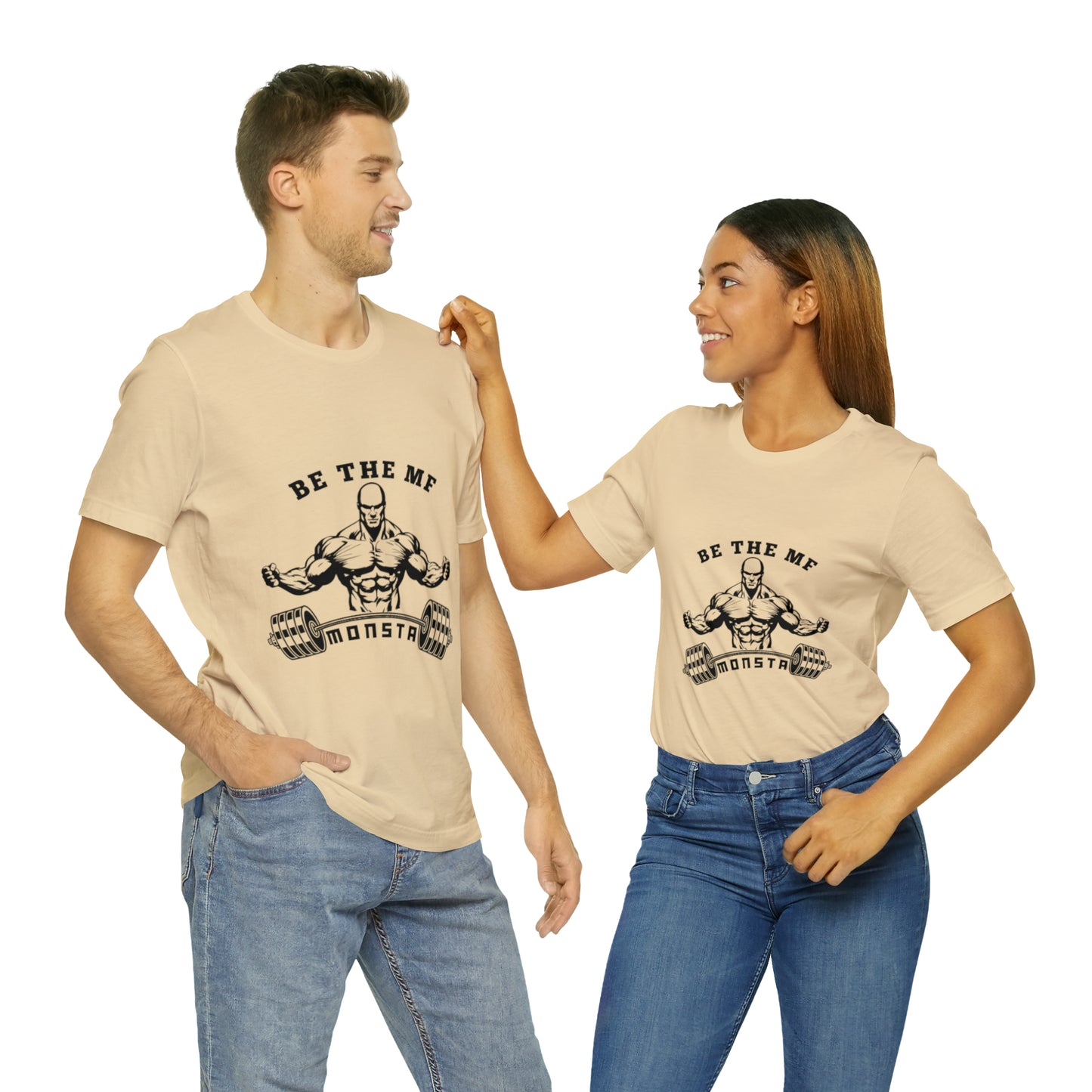 Be the MF MONSTA- Black Logo- Unisex Jersey Short Sleeve Tee