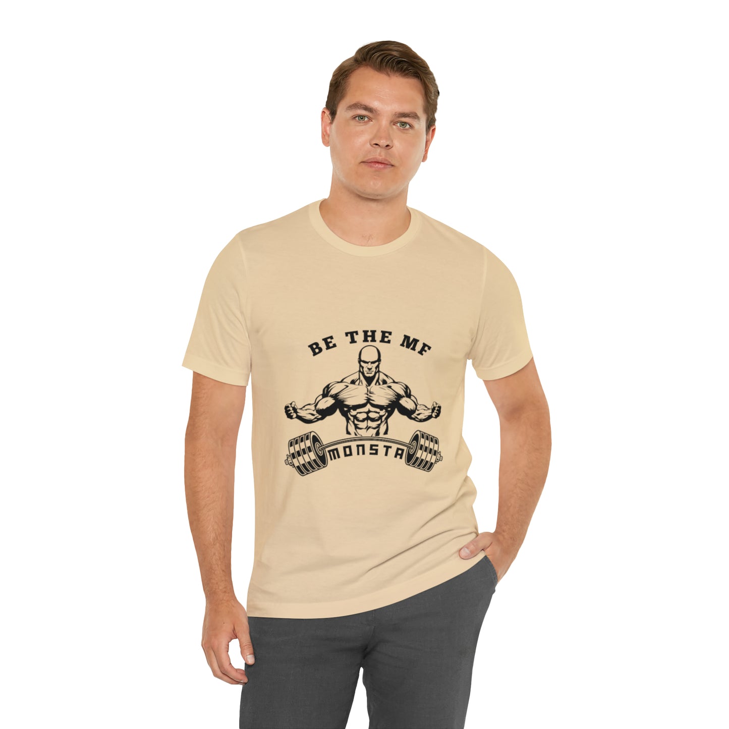 Be the MF MONSTA- Black Logo- Unisex Jersey Short Sleeve Tee