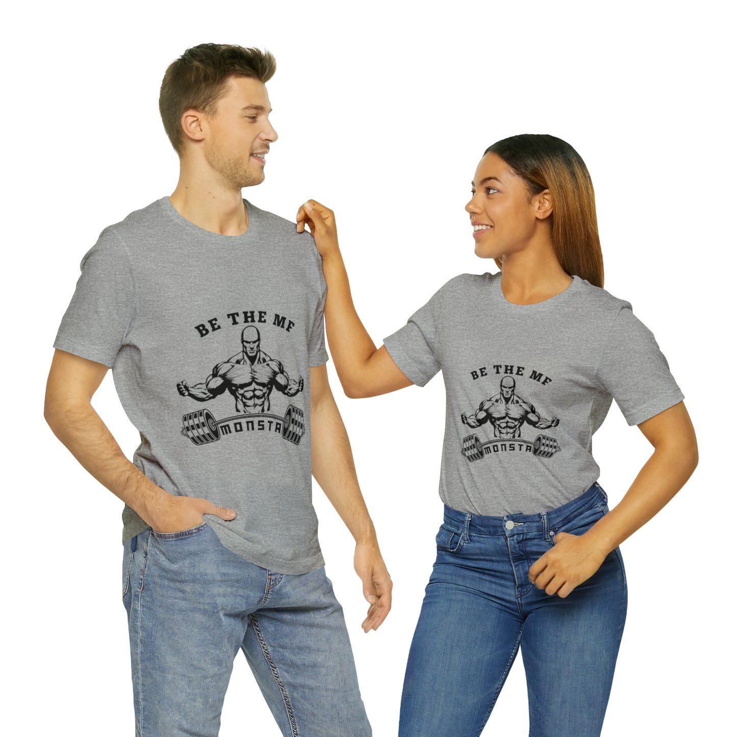 Be the MF MONSTA- Black Logo- Unisex Jersey Short Sleeve Tee