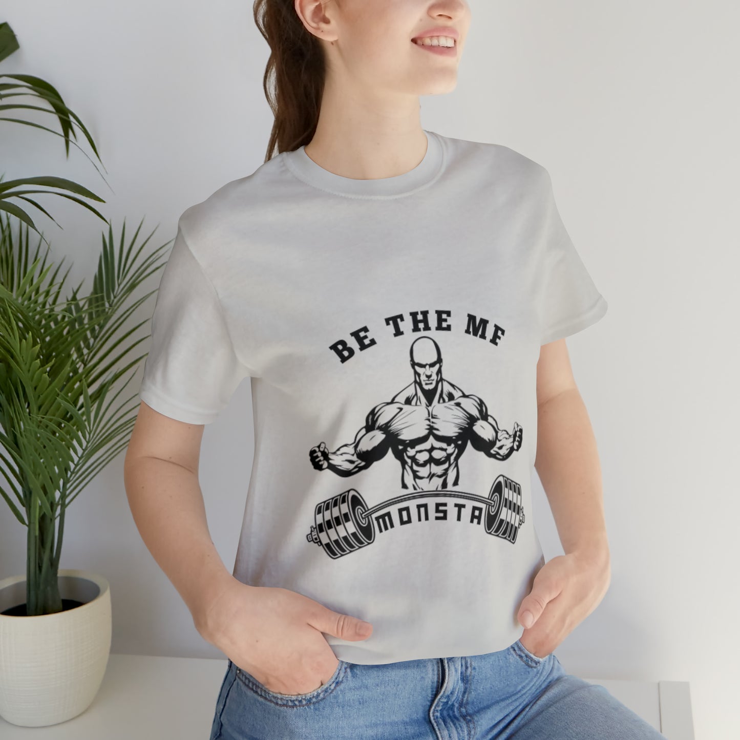 Be the MF MONSTA- Black Logo- Unisex Jersey Short Sleeve Tee