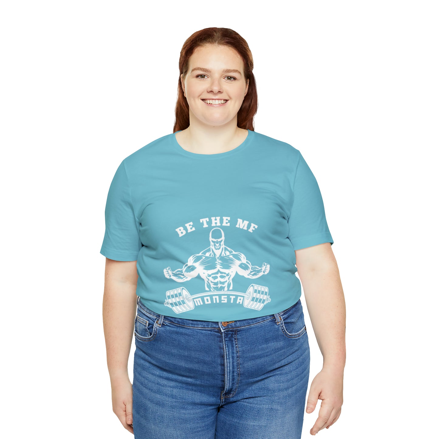 Be the MF MONSTA- White Logo- Unisex Jersey Short Sleeve Tee