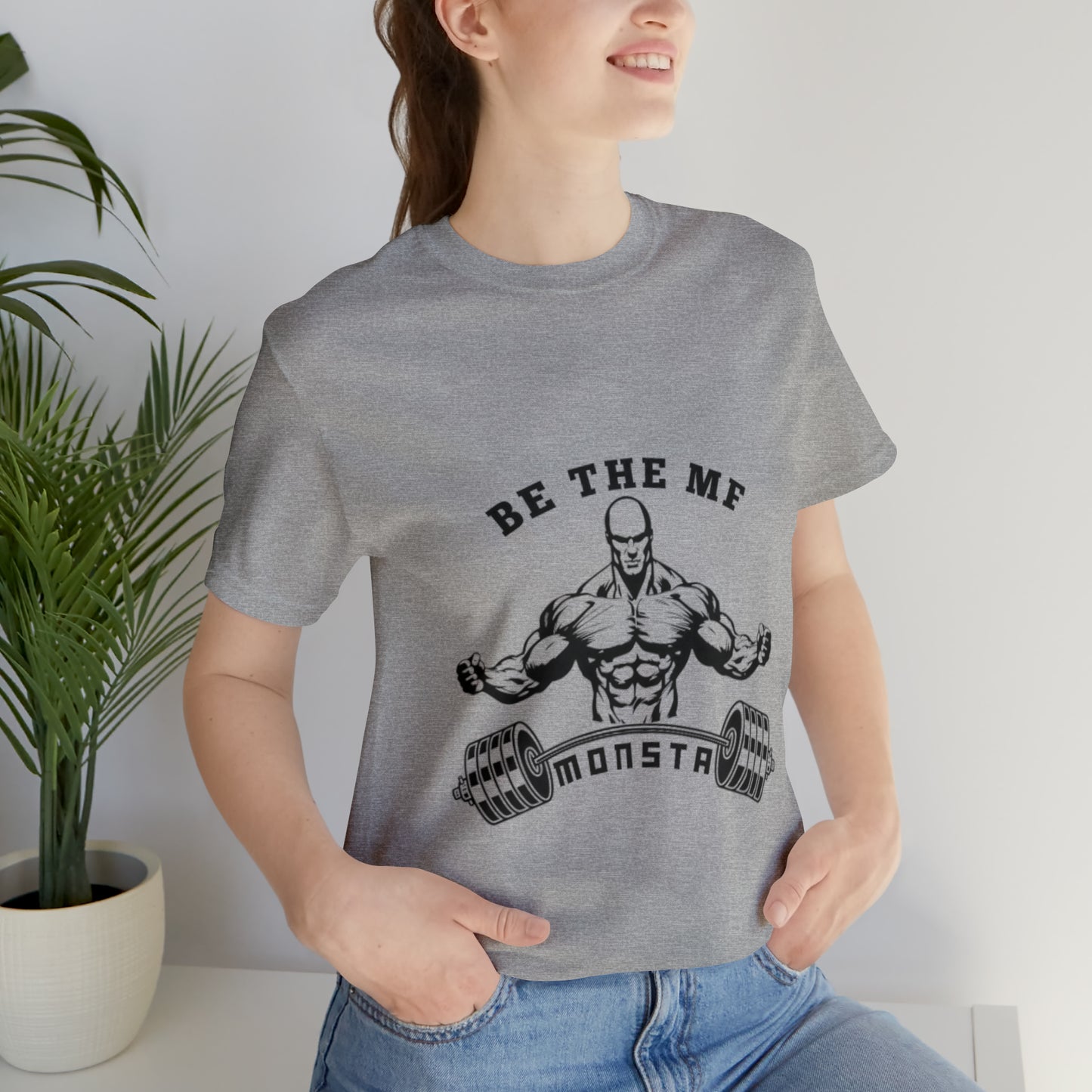 Be the MF MONSTA- Black Logo- Unisex Jersey Short Sleeve Tee