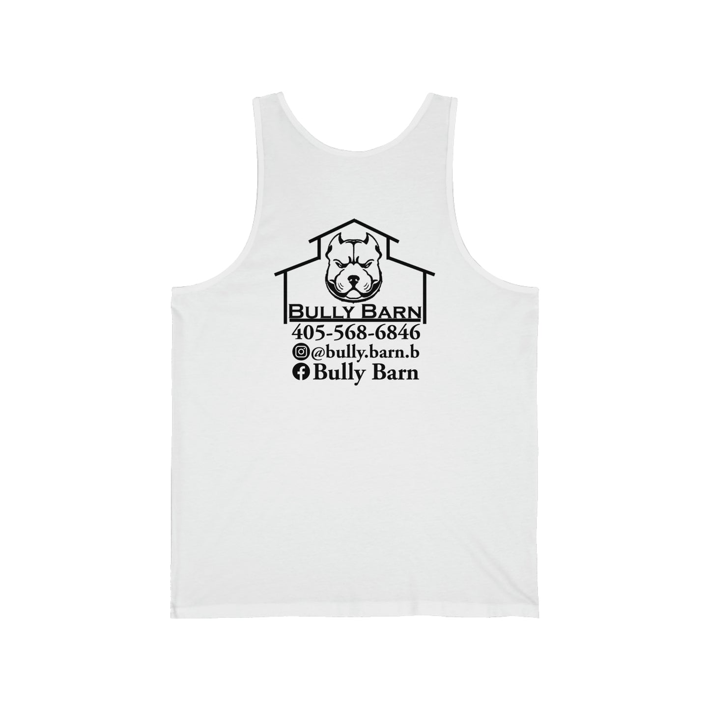 Bully Barn-black logo-Unisex Jersey Tank